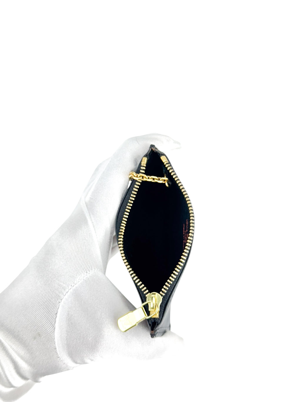 Louis Vuitton Noir Epi Leather Pochette Cles Coin Case