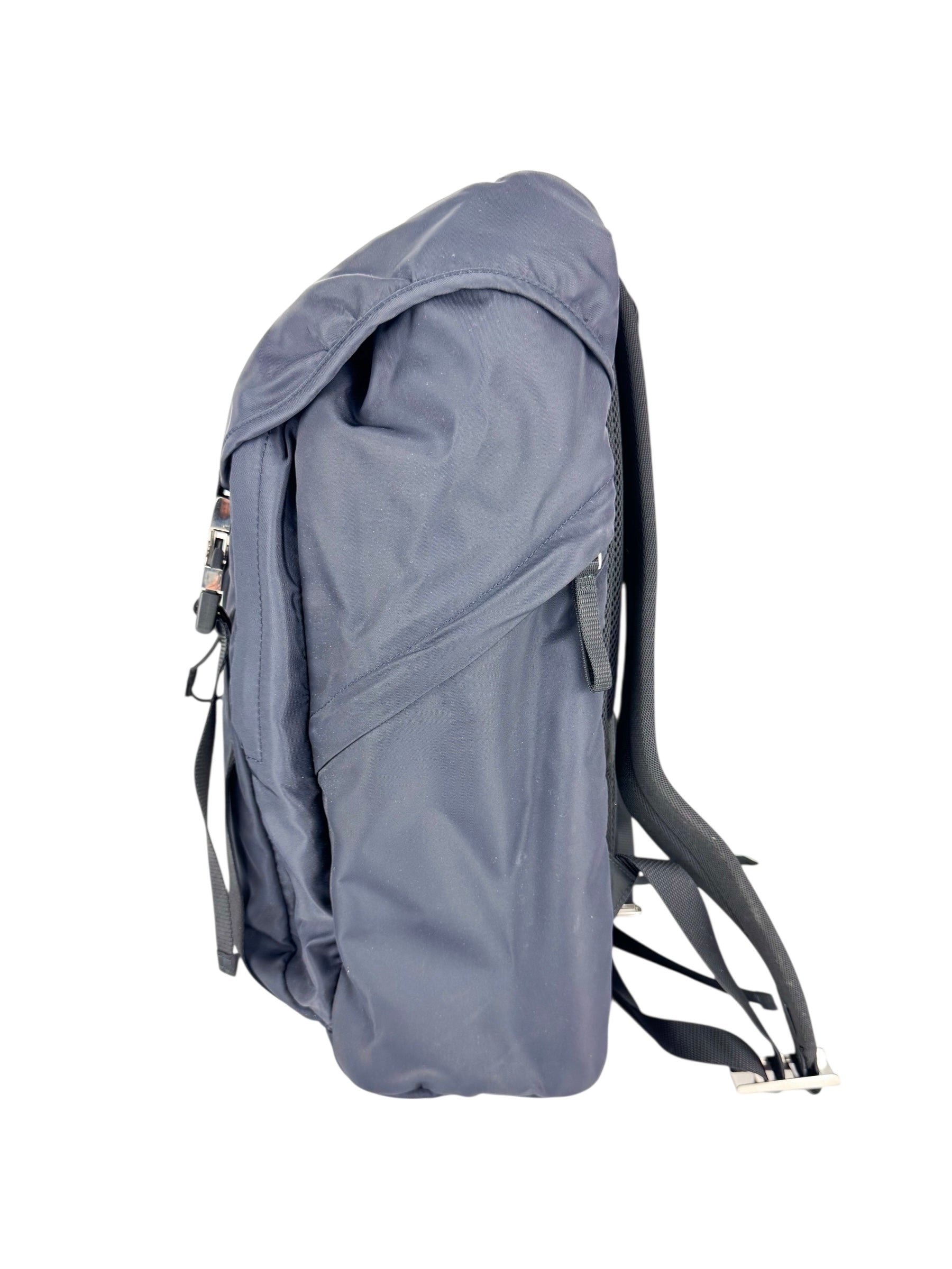 Prada Navy Nylon Backpack