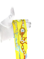 Hermes Yellow Bride de Gala Silk Twilly