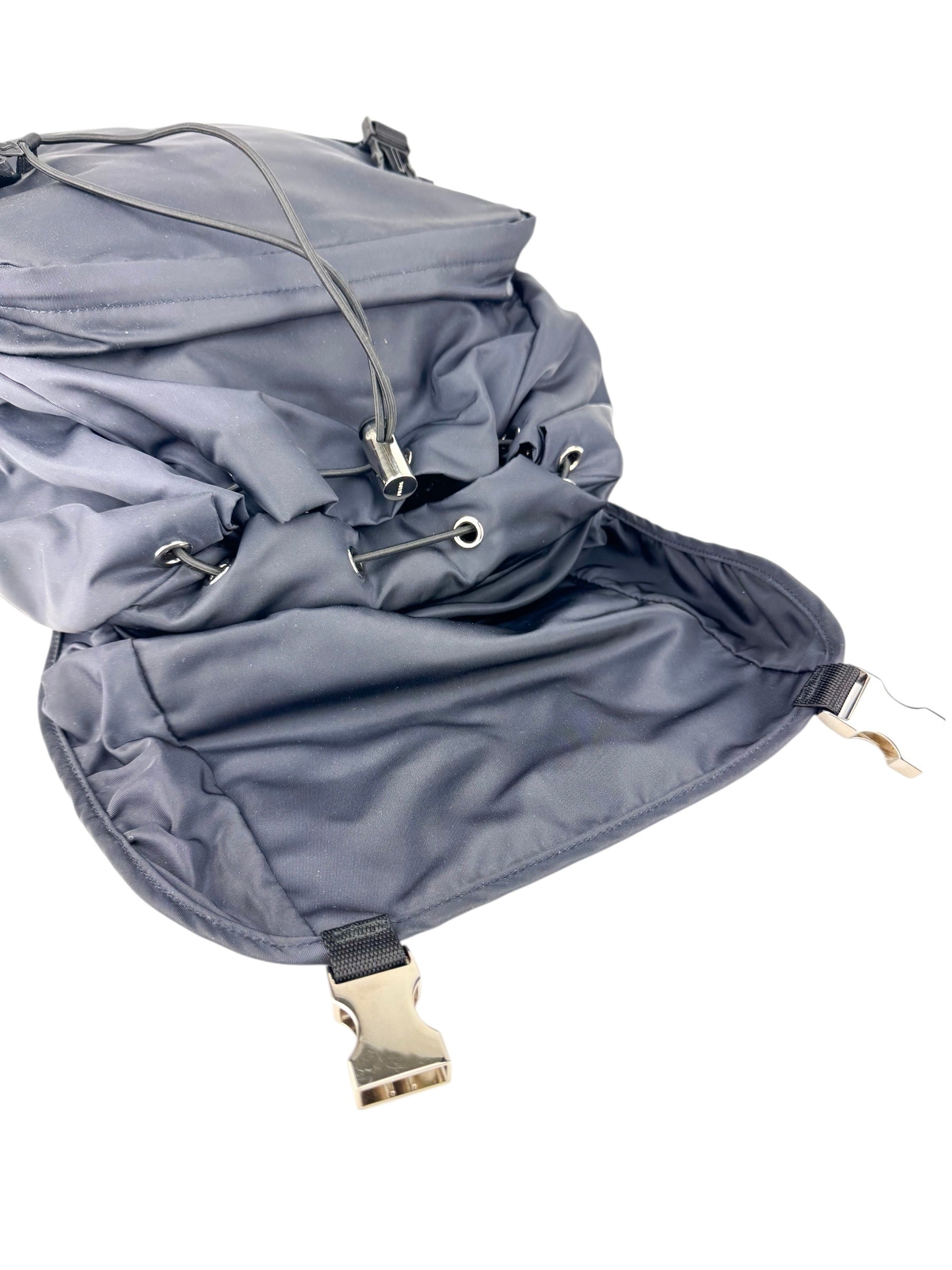 Prada Navy Nylon Backpack