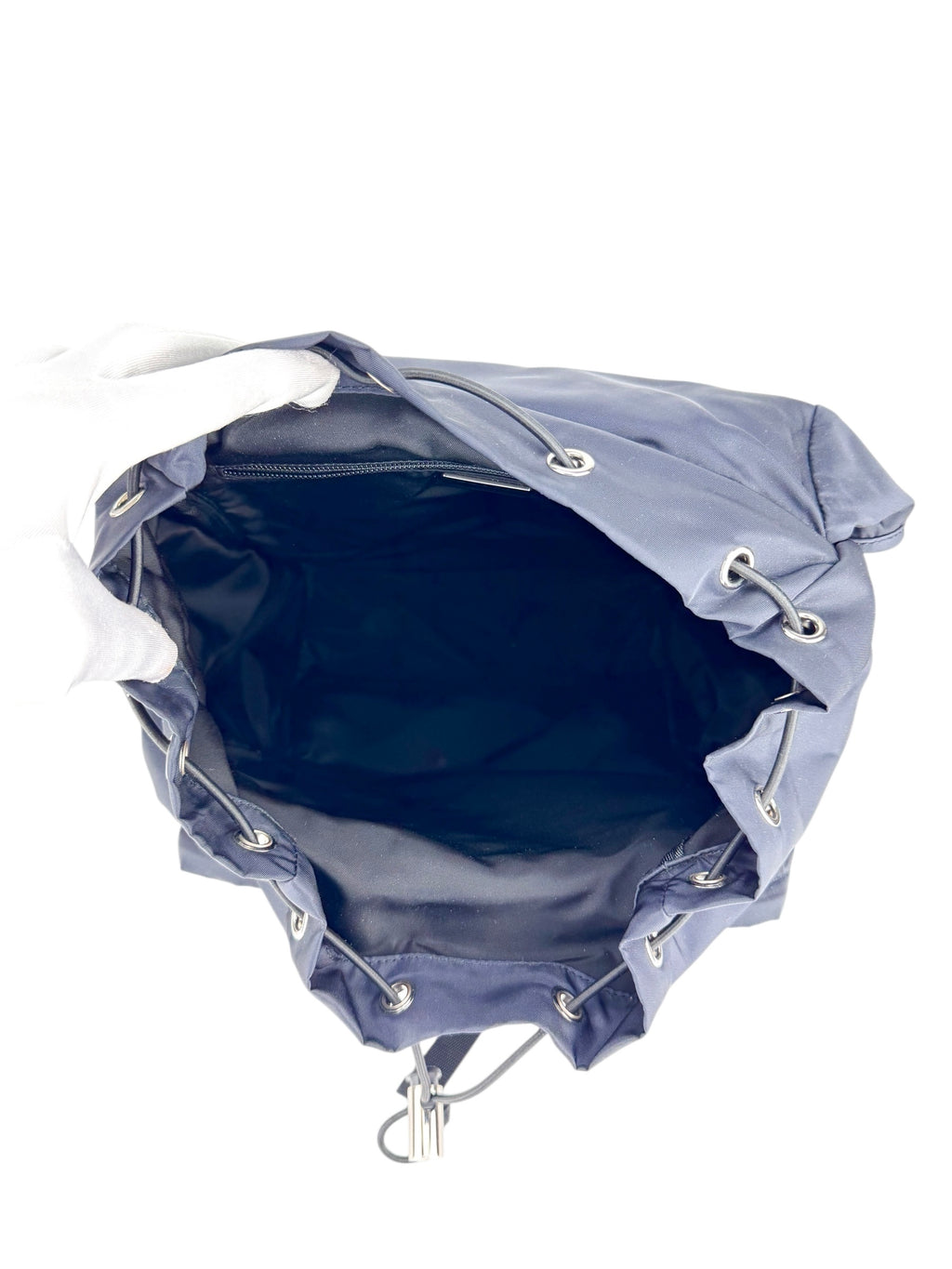 Prada Navy Nylon Backpack