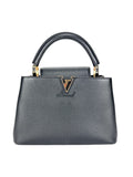 Louis Vuitton Black Taurillon Leather Capucines Bag BB