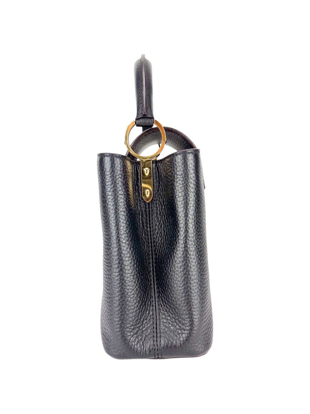 Louis Vuitton Black Taurillon Leather Capucines Bag BB