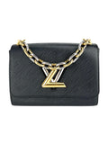 Louis Vuitton Black Epi Leather Twist Bag MM