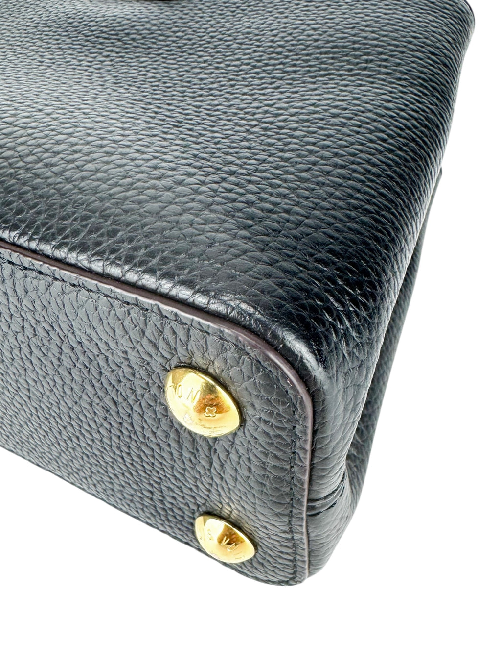 Louis Vuitton Black Taurillon Leather Capucines Bag BB