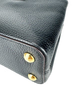 Louis Vuitton Black Taurillon Leather Capucines Bag BB