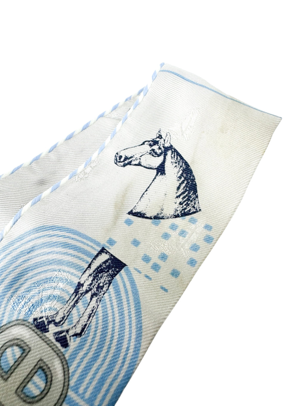 Herme Grey Garde Robe Pop Silk Twilly