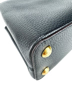 Louis Vuitton Black Taurillon Leather Capucines Bag BB