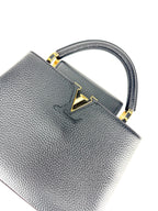 Louis Vuitton Black Taurillon Leather Capucines Bag BB