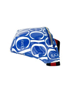 Gucci Blue and White Coated Canvas Belt Bag