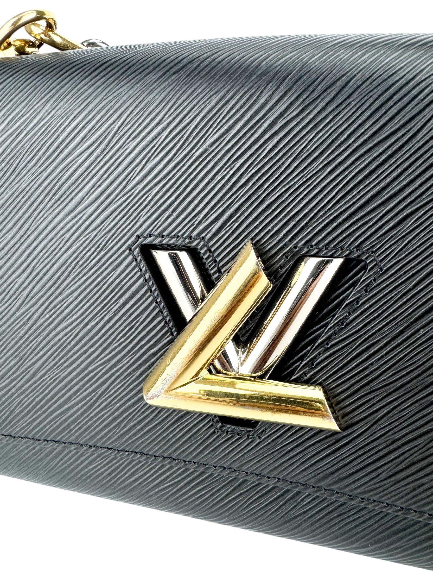 Louis Vuitton Black Epi Leather Twist Bag MM