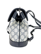 Gucci Beige and Navy Coated Canvas and Leather GG Supreme Ophidia Backpack Mini