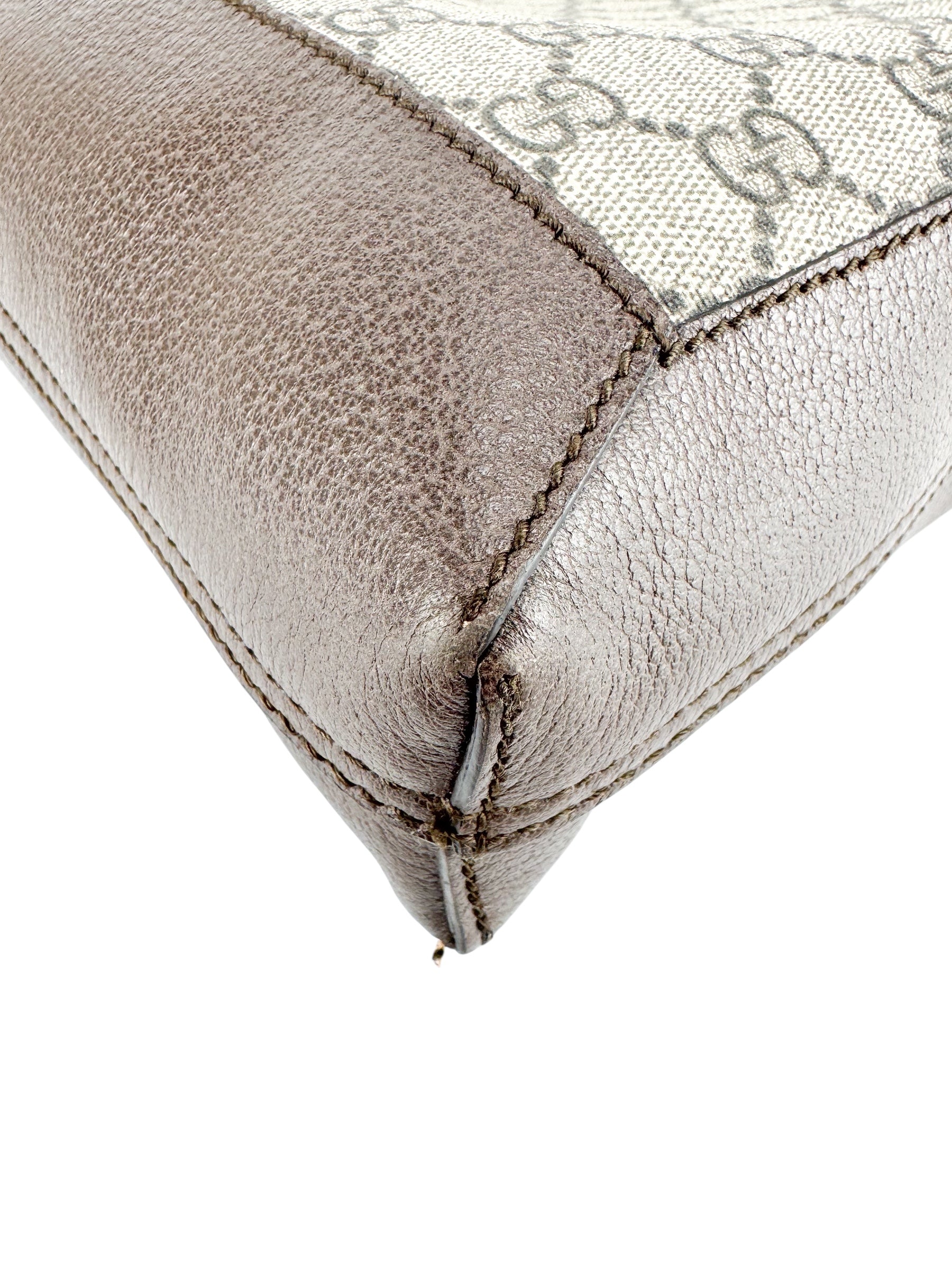 Gucci Brown and Beige Coated Canvas Ophidia Soft Tote Large