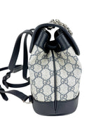 Gucci Beige and Navy Coated Canvas and Leather GG Supreme Ophidia Backpack Mini