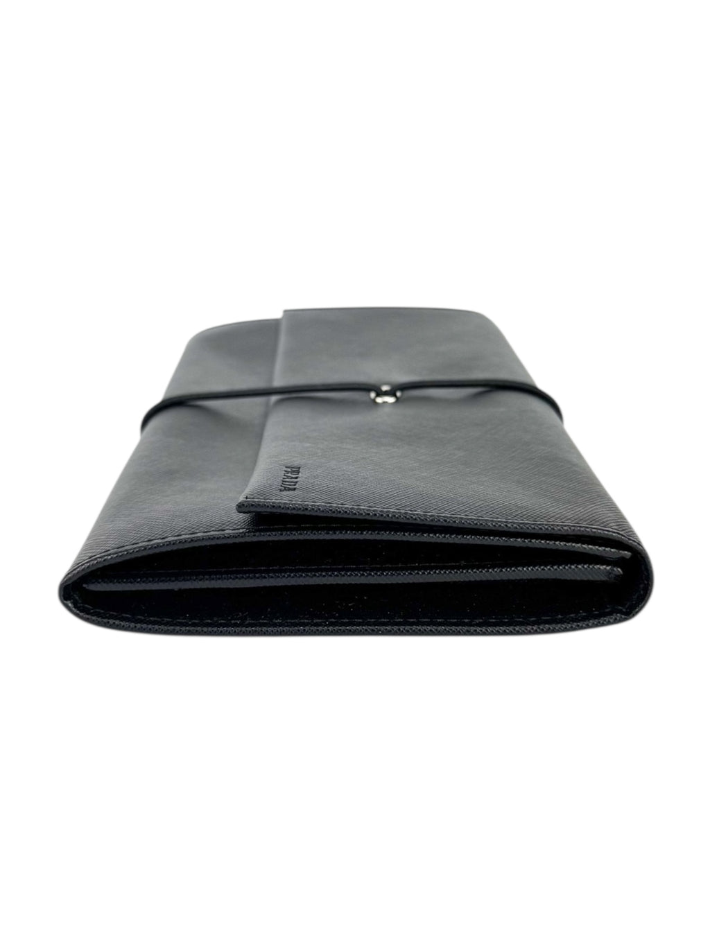 Prada Black Saffiano Leather Clutch Bag