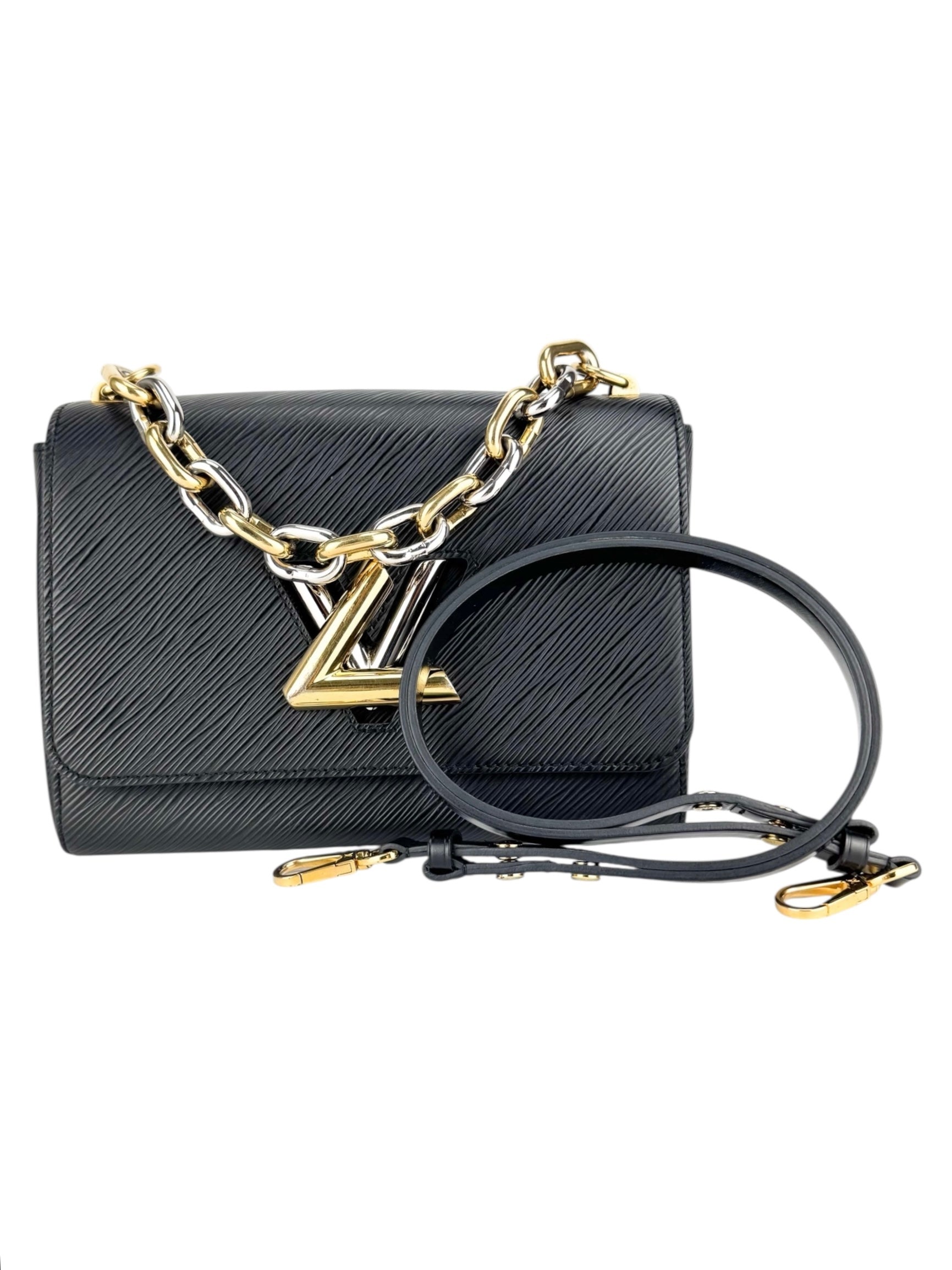 Louis Vuitton Black Epi Leather Twist Bag MM