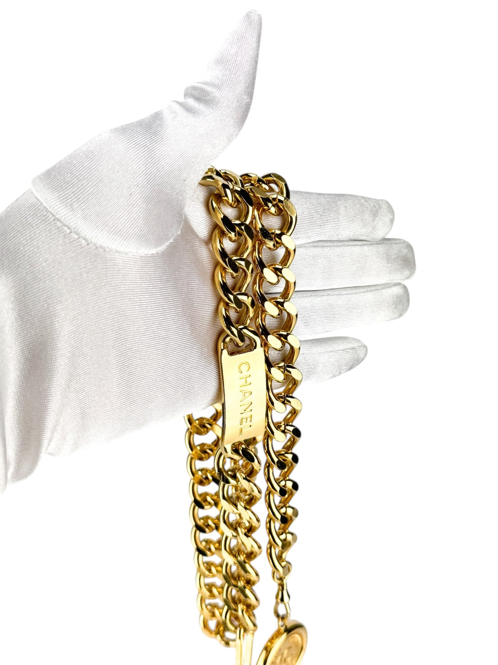 Chanel Gold CC Medallion Chain Belt