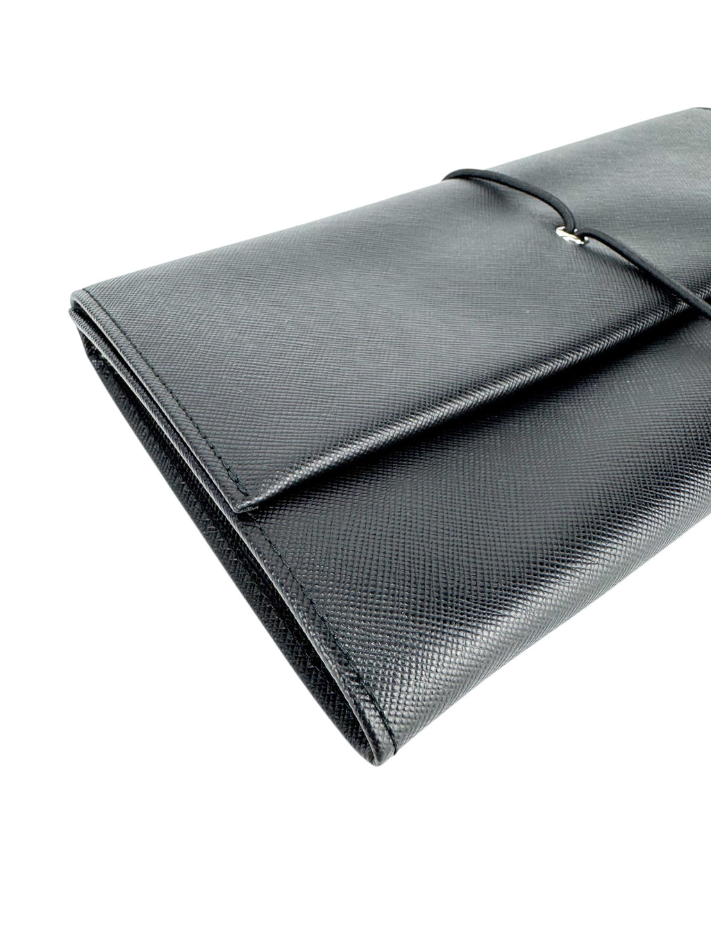 Prada Black Saffiano Leather Clutch Bag