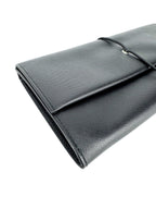 Prada Black Saffiano Leather Clutch Bag