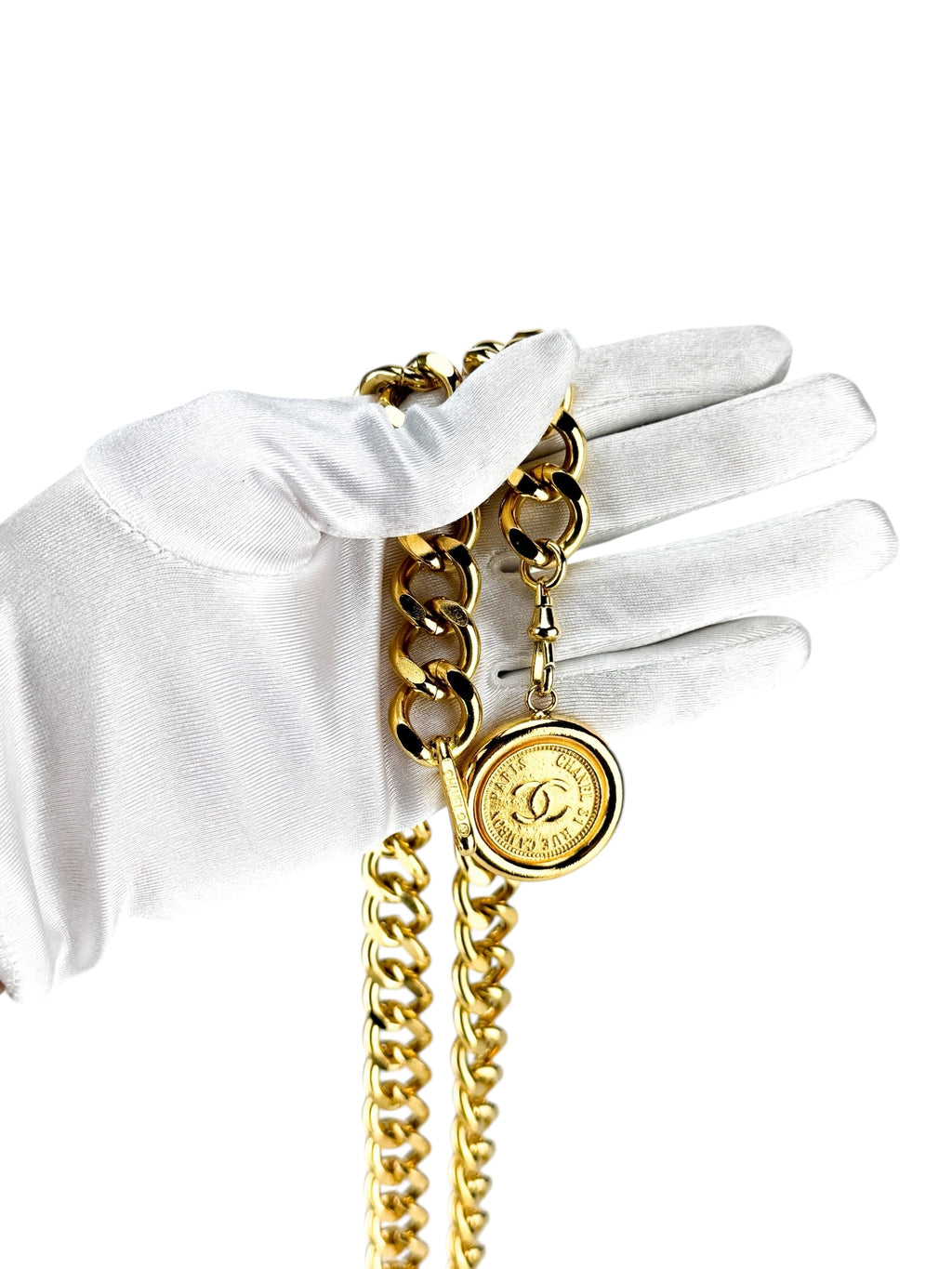 Chanel Gold CC Medallion Chain Belt