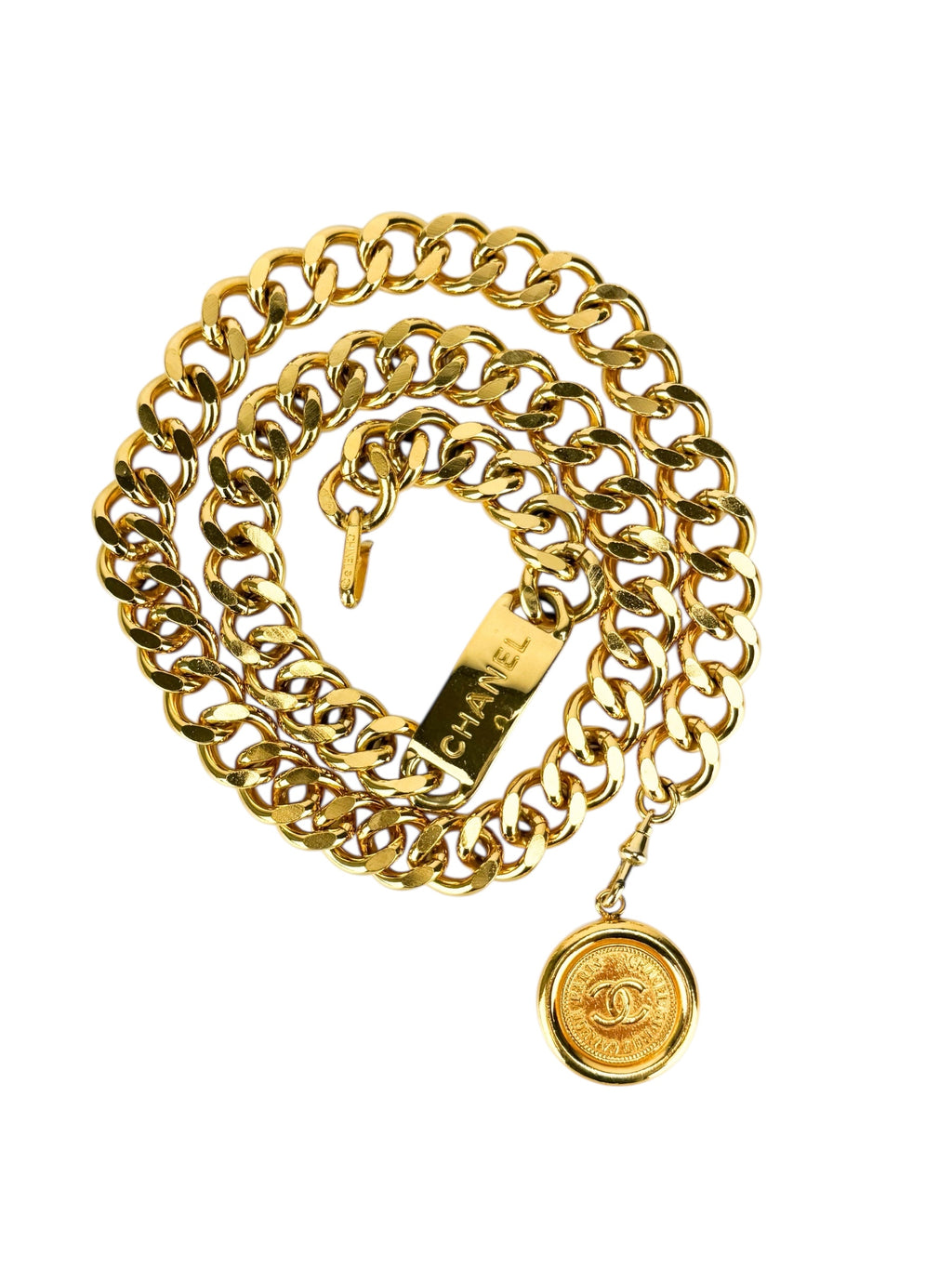 Chanel Gold CC Medallion Chain Belt