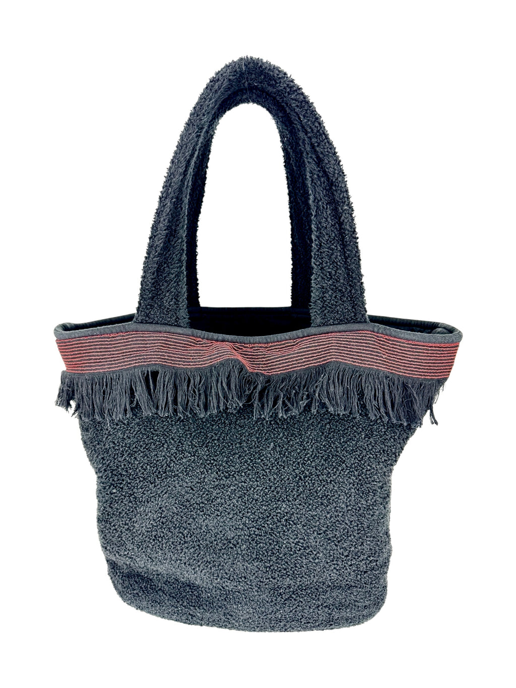 Chanel Black and Pink Terry Cloth Bag, Pouch and Towel 3-piece Set