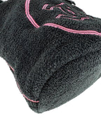 Chanel Black and Pink Terry Cloth Bag, Pouch and Towel 3-piece Set