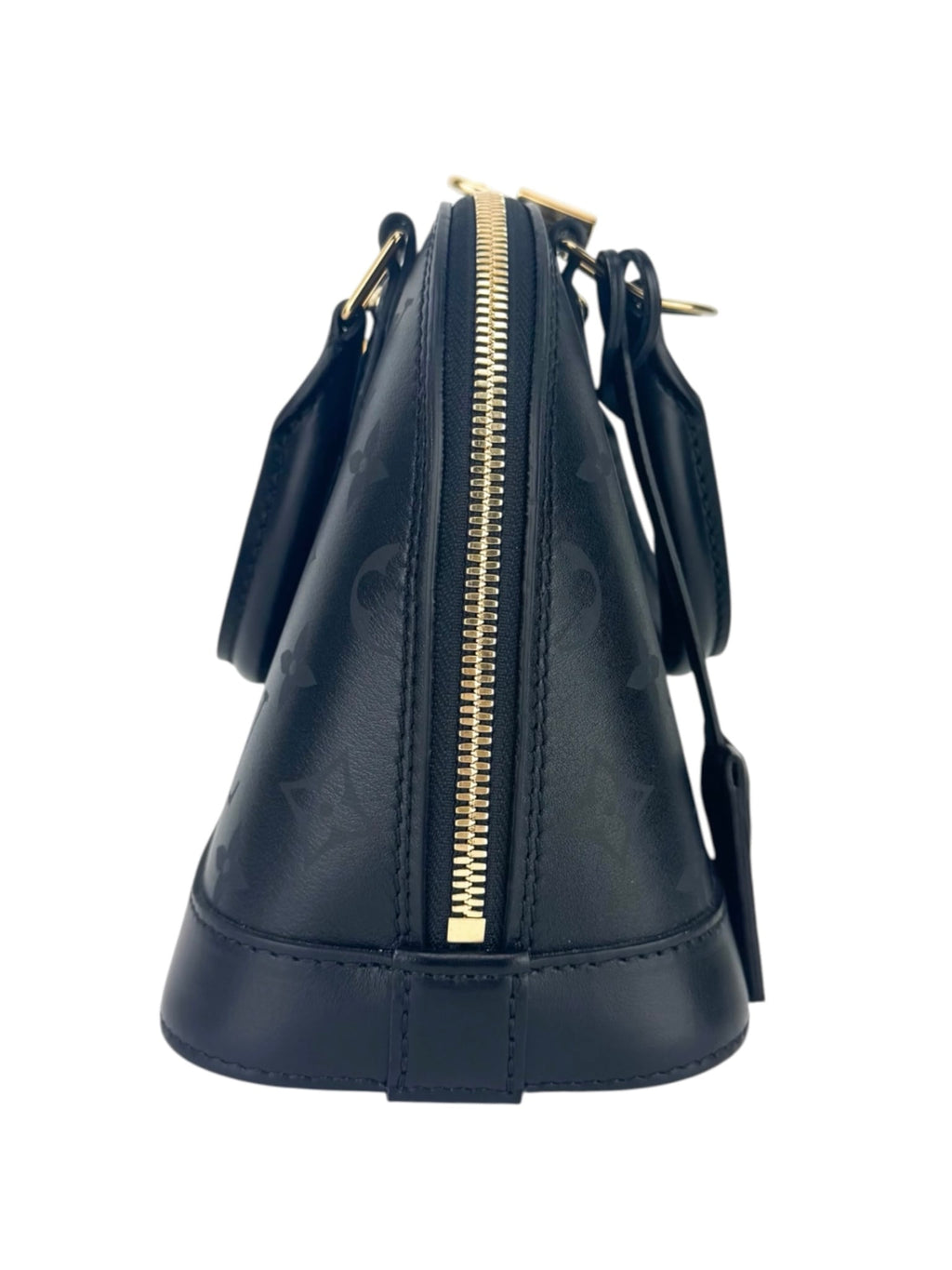 Louis Vuitton Ink Noir Leather Alma Bag BB 