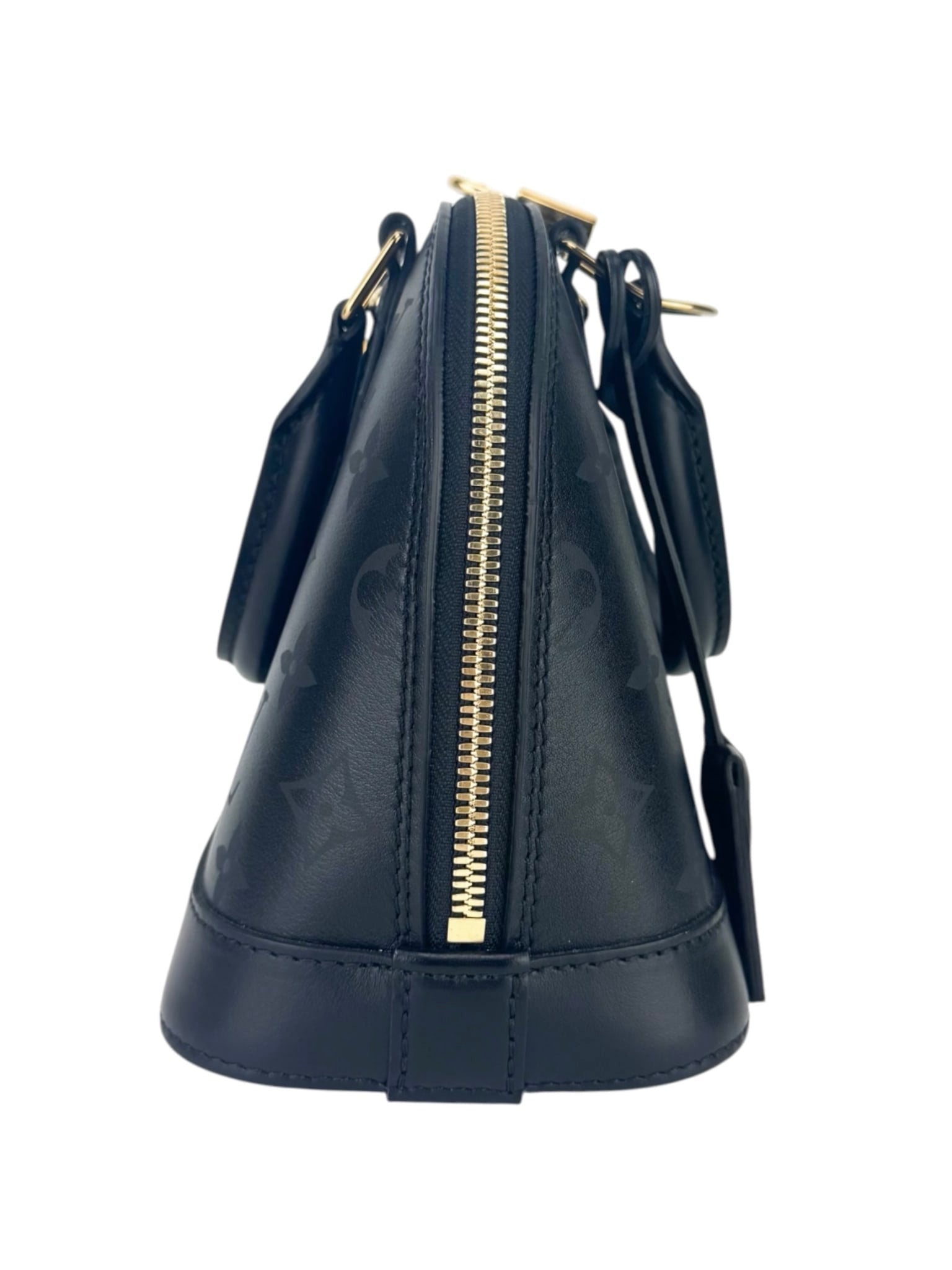 Louis Vuitton Ink Noir Leather Alma Bag BB 