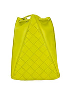 Bottega Veneta Lime Green Leather Bucket Bag