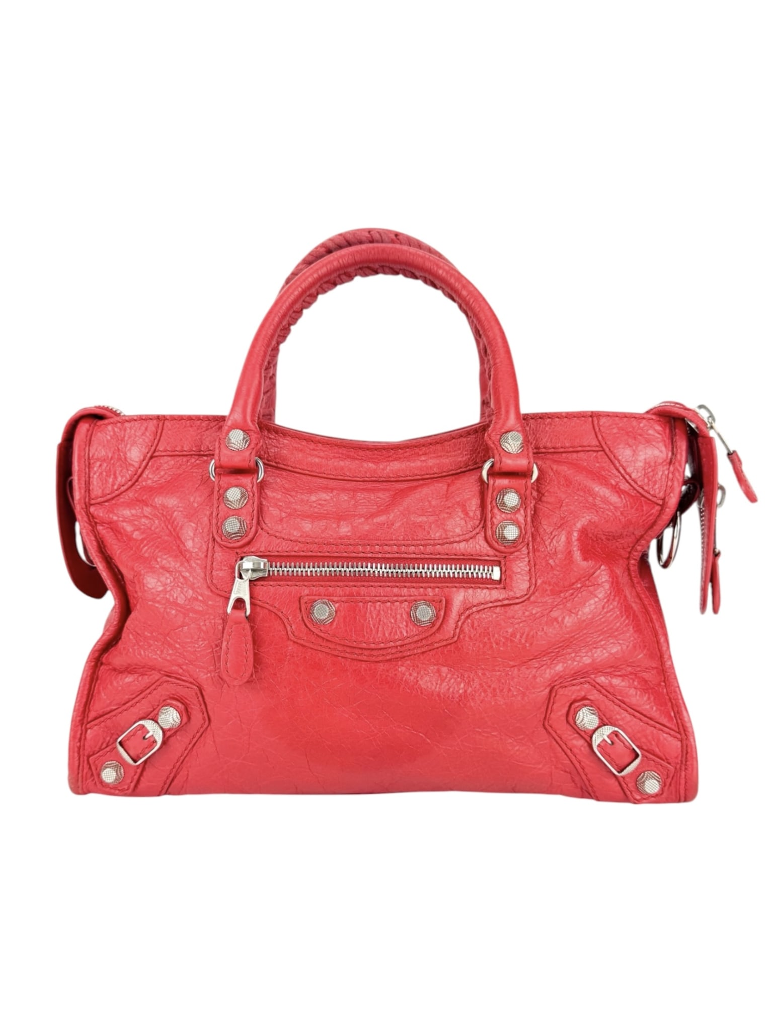 Balenciaga Pop Orange Leather Le City Bag Small – Luxury Anew