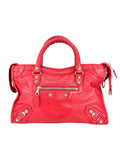 Balenciaga Pop Orange Leather Le City Bag Small