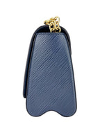 Louis Vuitton Navy Leather Twist Shoulder Bag