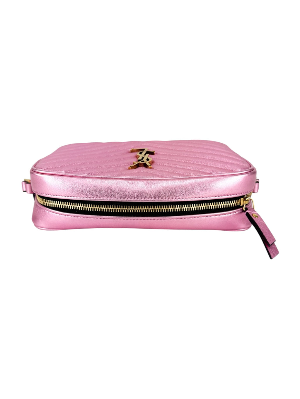 Saint Laurent Metallic Pink Lou Camera Bag