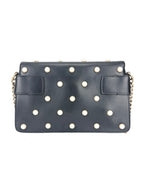 Gucci Black Leather Queen Margaret Bee Shoulder Bag