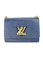 Louis Vuitton Navy Leather Twist Shoulder Bag