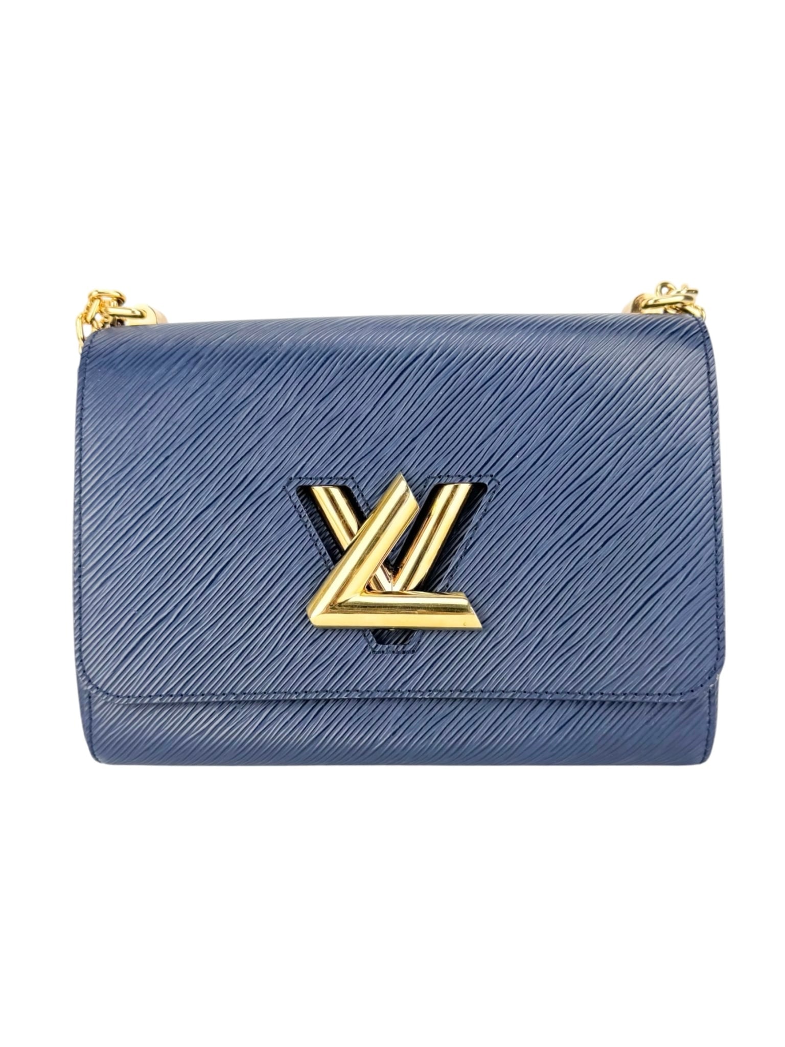 Louis Vuitton Navy Leather Twist Shoulder Bag