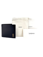 Saint Laurent Black Leather Bifold Wallet