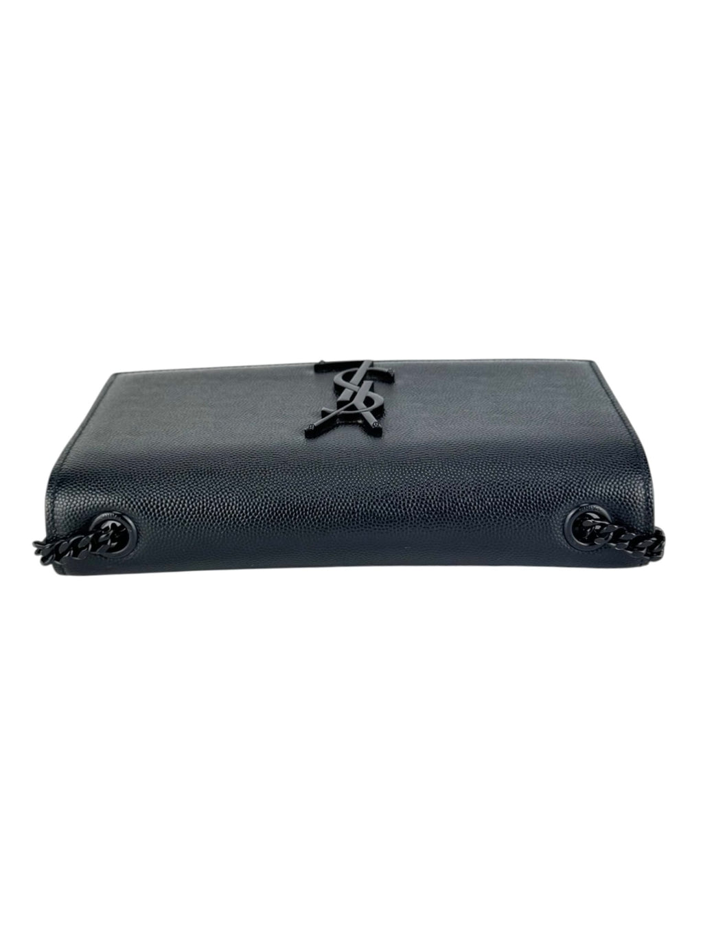 Saint Laurent Black Pebbled Leather Kate Bag Small