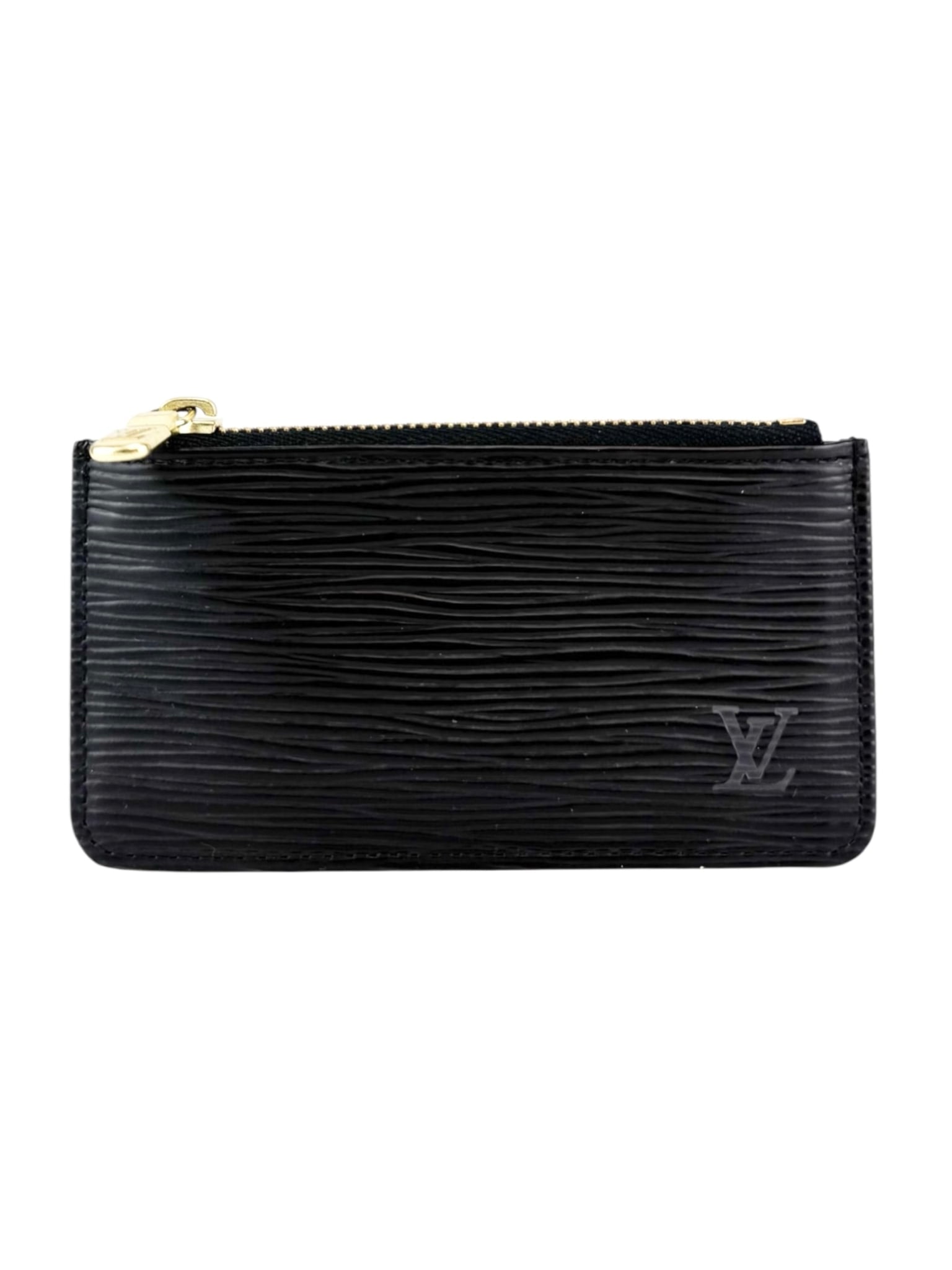 Louis Vuitton Noir Epi Leather Pochette Cles Coin Case