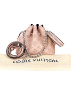 Louis Vuitton Pink Leather Mahina Bella Shoulder Bag