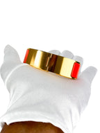 Hermes Orange Clic Clac Bracelet