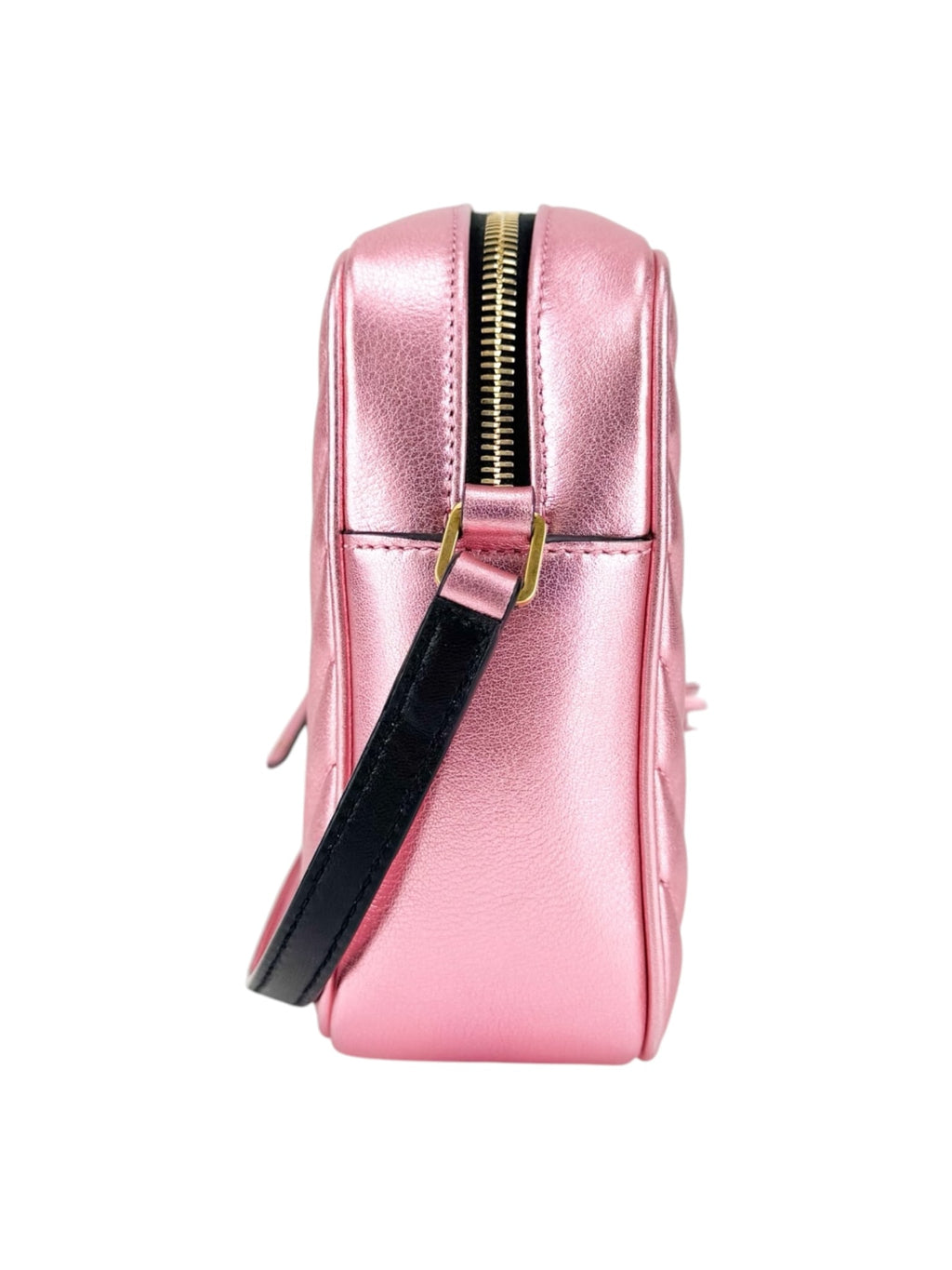 Saint Laurent Metallic Pink Lou Camera Bag