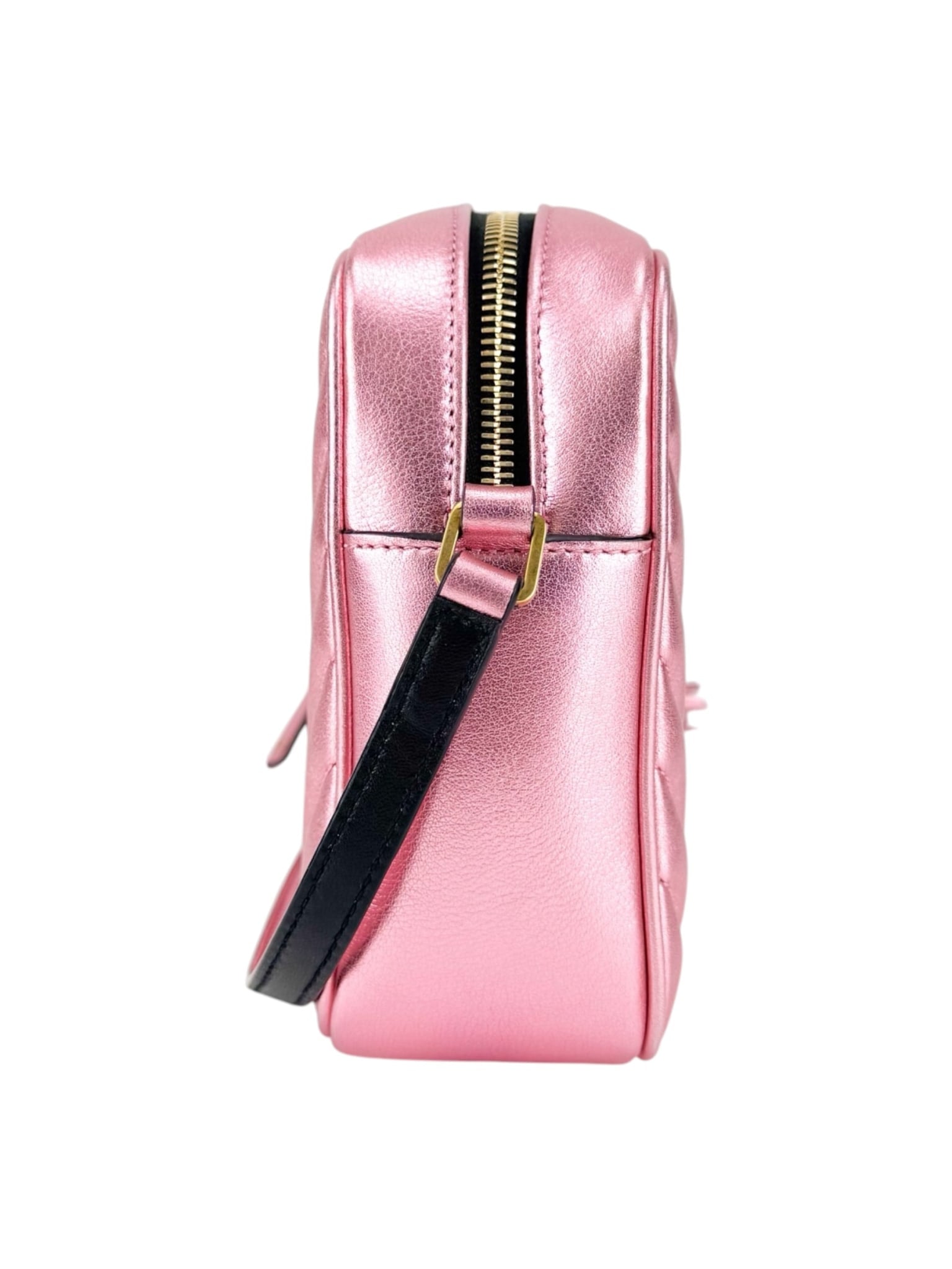 Saint Laurent Metallic Pink Lou Camera Bag