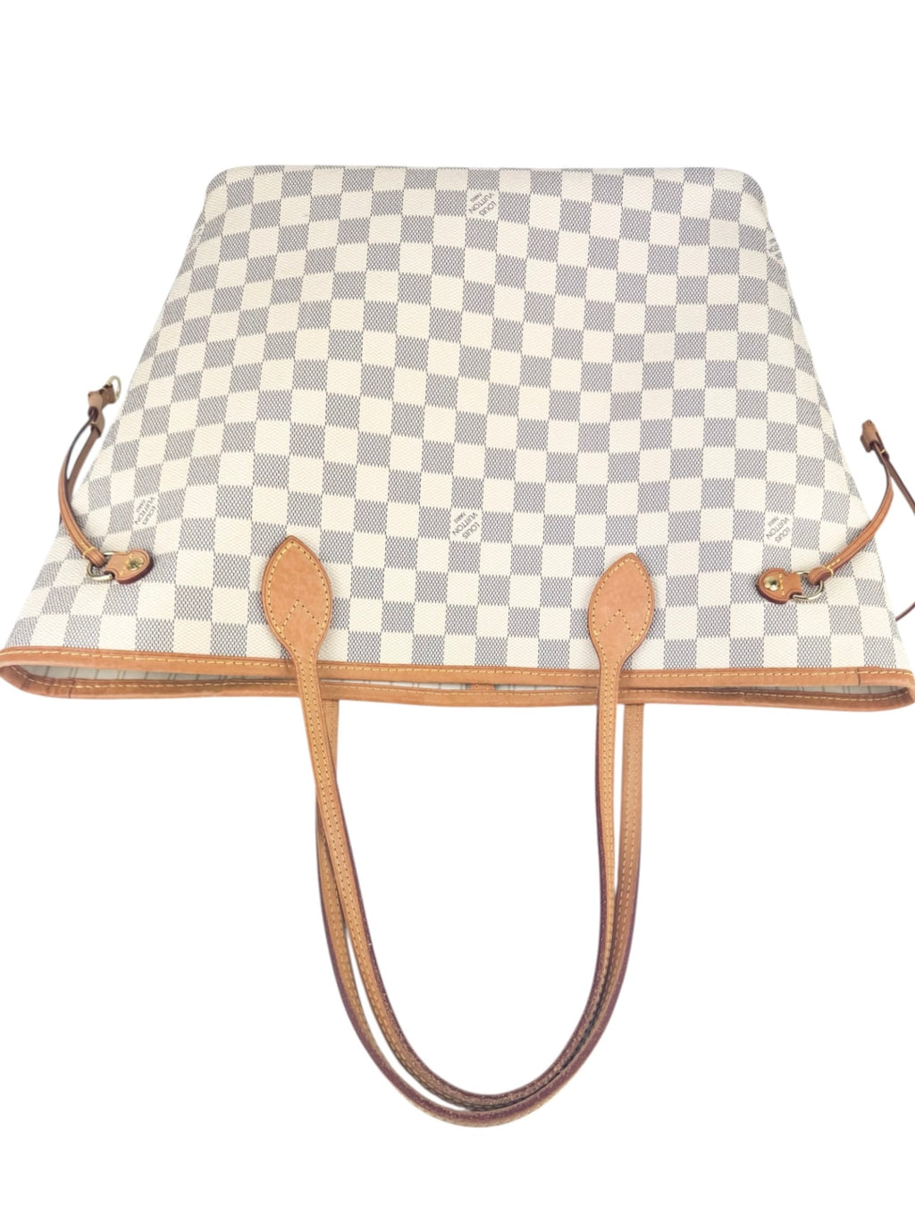 Louis Vuitton Damier Azur Canvas Leather Neverfull MM