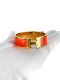 Hermes Orange Clic Clac Bracelet
