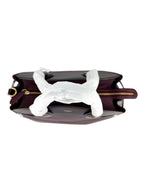 Coach Burgundy Leather Soft Empire Carryall 40