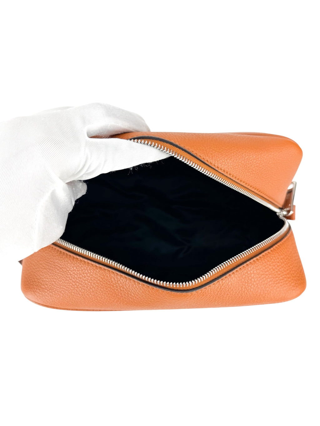 Fendi Brown Leather Toiletry Bag & Passport Cover