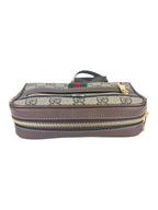 Gucci Brown and Beige Coated Canvas and Leather Ophidia Camera Bag