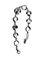 Chanel Silver Cutout Charm Bracelet